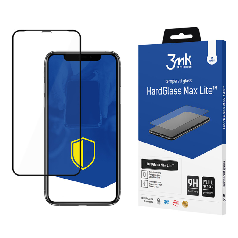 Ochranné sklo 3mk HardGlass Max Lite™ pro iPhone 11 Pro Max - transparentní
