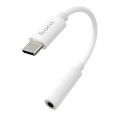 HOCO LS30 Adaptér (redukce) USB-C/Jack 3,5mm s podporou mikrofonu, bílá