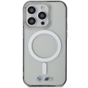 Kryt BMW iPhone 14 Pro MagSafe Silver Ring - transparent