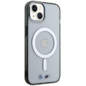 Kryt BMW SILVER RING MagSafe pro iPhone 14 Plus - transparent
