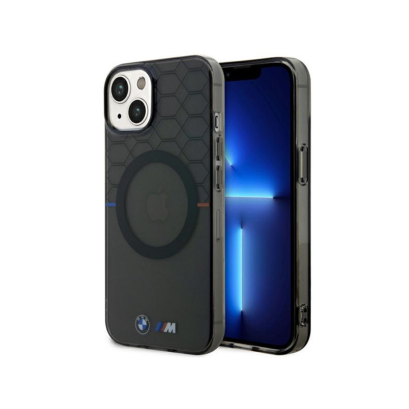 Kryt BMW Pattern MagSafe pro iPhone 14 Plus - šedý