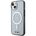 Kryt BMW Ring MagSafe iPhone 14 stříbrný/transparentní
