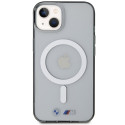 Kryt BMW Ring MagSafe iPhone 14 stříbrný/transparentní