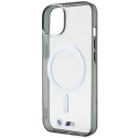 Kryt BMW Ring MagSafe iPhone 14 stříbrný/transparentní