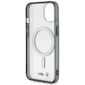 Kryt BMW Ring MagSafe iPhone 14 stříbrný/transparentní