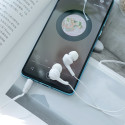 HOCO M68 samonavíjecí sluchátka s Jack 3,5mm, bílá