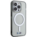 Kryt BMW SILVER RING MagSafe iPhone 14 Pro Max - stříbrný
