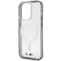 Kryt BMW SILVER RING MagSafe iPhone 14 Pro Max - stříbrný
