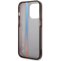 Pouzdro BMW TRICOLOR STRIPE pro iPhone 14 Pro - černá/černá