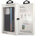 Pouzdro BMW TRICOLOR STRIPE pro iPhone 14 Pro - černá/černá