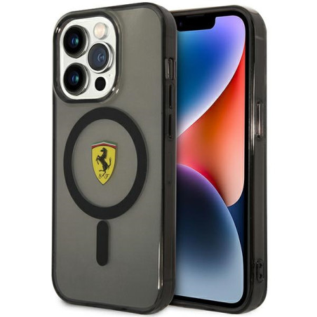 Kryt Ferrari FEHMP14LUKK iPhone 14 Pro MagSafe – černá