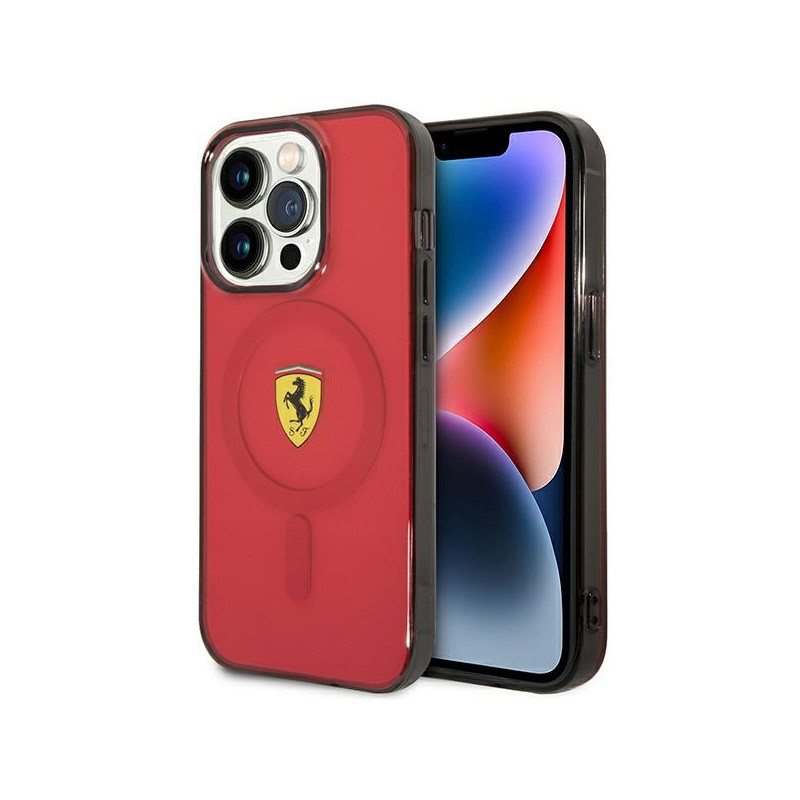 Kryt Ferrari FEHMP14LUKR pro iPhone 14 Pro - červená/red