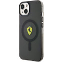 Kryt Ferrari Translucent MagSafe pro iPhone 14 - černý