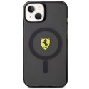 Kryt Ferrari Translucent MagSafe pro iPhone 14 - černý