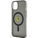 Kryt Ferrari Translucent MagSafe pro iPhone 14 - černý