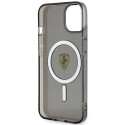 Kryt Ferrari Translucent MagSafe pro iPhone 14 - černý