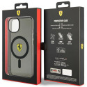 Kryt Ferrari Translucent MagSafe pro iPhone 14 - černý