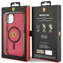 Kryt Ferrari Translucent MagSafe pro iPhone 14 - červená