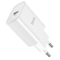HOCO N14 Chytrá nabíječka USB-C PD a výkonem 20W, bílá