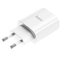 HOCO N14 Chytrá nabíječka USB-C PD a výkonem 20W, bílá
