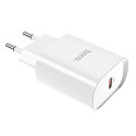 HOCO N14 Chytrá nabíječka USB-C PD a výkonem 20W, bílá