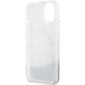 Kryt Guess LIQUID GLITTER MARBLE iPhone 14 - white