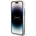 Kryt Guess LIQUID GLITTER MARBLE iPhone 14 černý