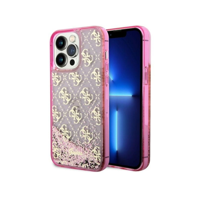 Kryt Guess GUHCP14XLC4PSGP pro iPhone 14 Pro Max - růžová/pink (Liquid Glitter)