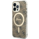 Kryt Guess GUHMP13LH4STW pro iPhone 13 Pro - hnědá