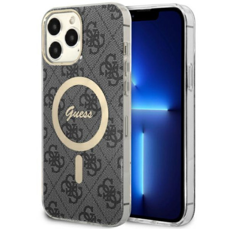 Kryt Guess GUHMP13XH4STK iPhone 13 Pro Max MagSafe - černá/černá