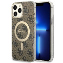 Kryt Guess 4G MagSafe pro iPhone 13 Pro Max - hnědá