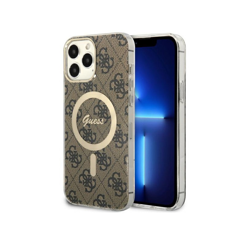 Kryt Guess GUHMP13XH4STW pro iPhone 13 Pro Max - hnědá