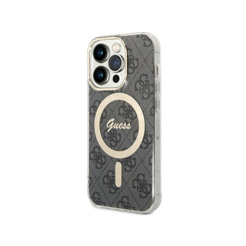 Kryt Guess 4G MagSafe pro iPhone 14 Pro - černý