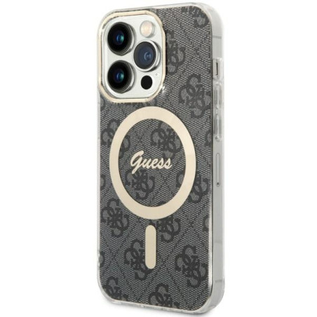 Kryt Guess 4G MagSafe pro iPhone 14 Pro - černý