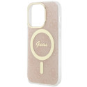 Kryt Guess 4G MagSafe pro iPhone 14 Pro - růžová
