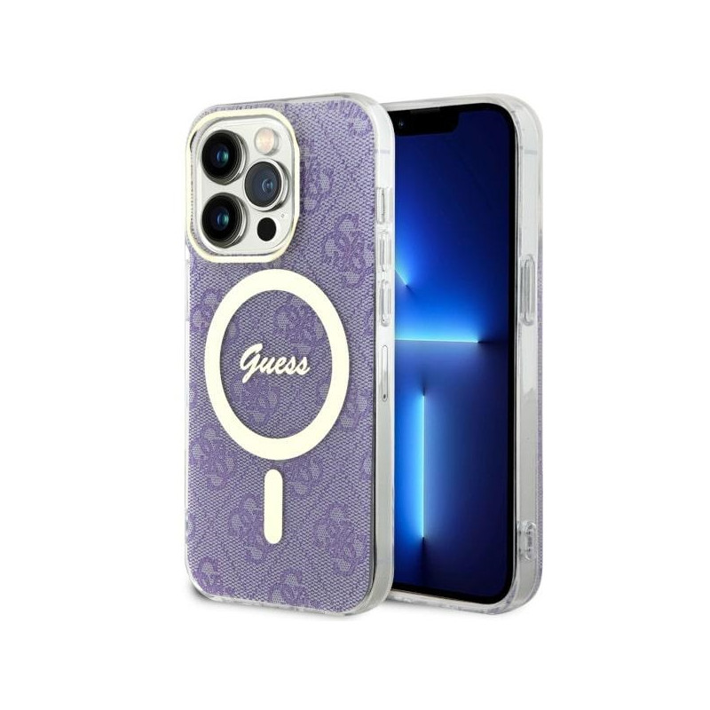 Kryt Guess GUHMP14LH4STU pro iPhone 14 Pro - fialová/purple hardcase