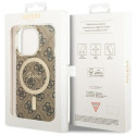 Kryt Guess 4G MagSafe pro iPhone 14 Pro - hnědý