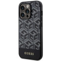 Kryt Guess G Cube Stripes MagSafe iPhone 14 Pro black/black
