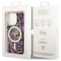 Kryt Guess Leopard MagSafe iPhone 14 Pro - růžová