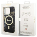 Kryt Guess GUHMP14LHTMRSK pro iPhone 14 Pro - Golden Marble MagSafe