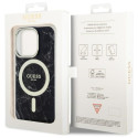 Kryt Guess Marble MagSafe pro iPhone 14 Pro - black/black