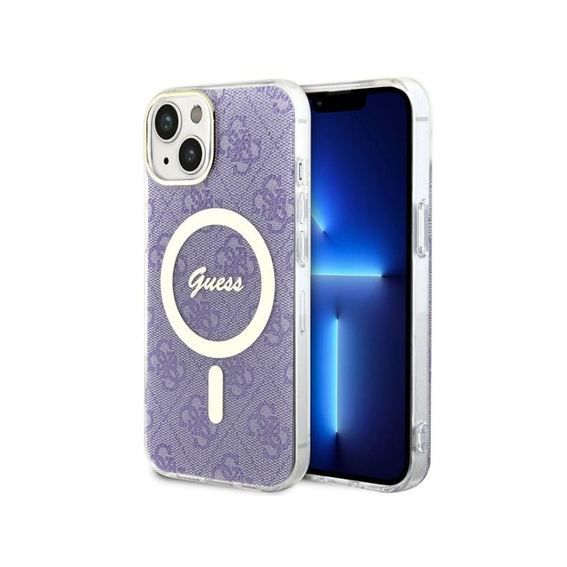 Kryt Guess GUHMP14MH4STU pro iPhone 14 Plus - fialová/purple