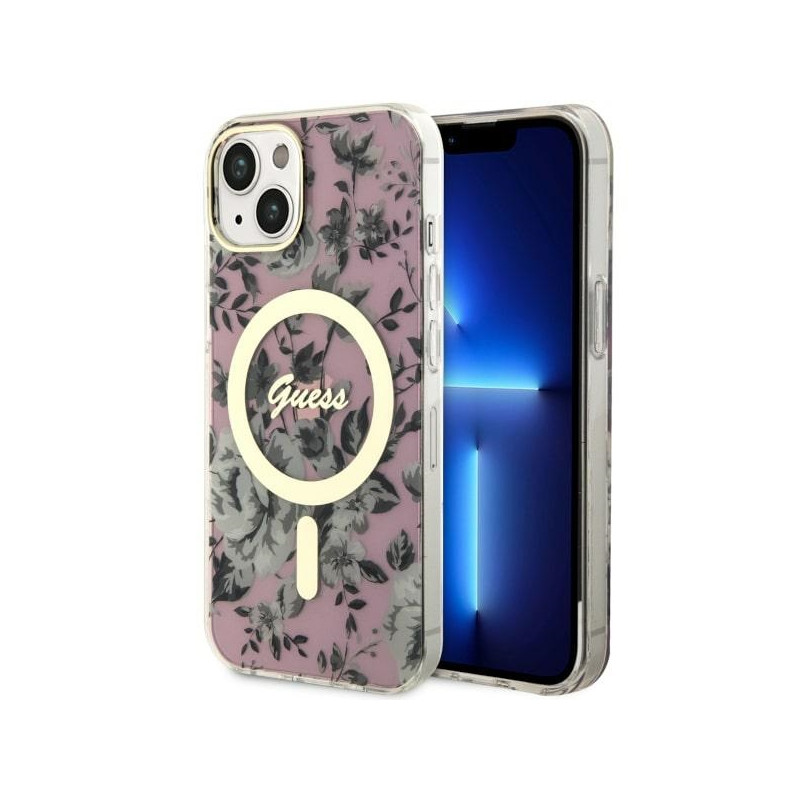 Kryt Guess GUHMP14MHCFWSP pro iPhone 14 Plus - růžová/pink