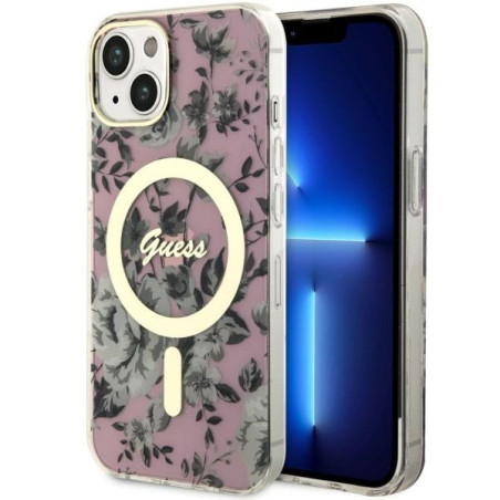 Kryt Guess GUHMP14MHCFWSP pro iPhone 14 Plus růžová/pink