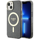 Kryt Guess GUHMP14MHCMCGK iPhone 14 Plus MagSafe - black/Glitter Gold