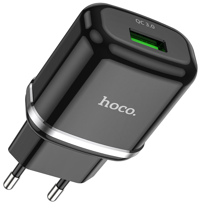 HOCO N3 Vigour Cestovní USB nabíječka QC3.0, 18W, černá