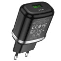 HOCO N3 Vigour Cestovní USB nabíječka QC3.0, 18W, černá