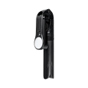 AG PREMIUM XT-09S Selfie teleskopická tyč se stativem, Bluetooth a zrcátkem, délka 24-64cm, černá