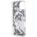 Kryt Guess FLOWER MagSafe iPhone 14 – černý