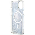 Kryt Guess Leopard MagSafe iPhone 14 - modrý